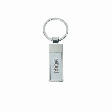 Silver Keychain Rectangle | Fun Impressions