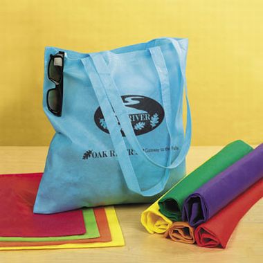 15 1/2" Nonwoven Asst. Neon Color Tote Bags | Fun Impressions
