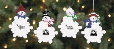 Resin Snowmen Ornaments Imprinted | Fun Impressions