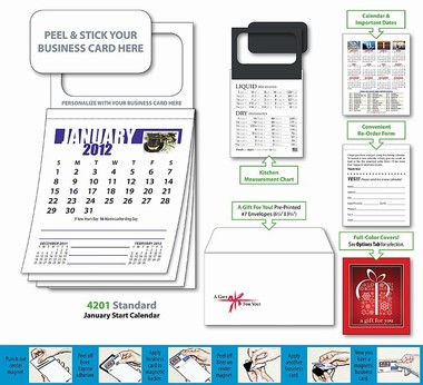 2012 Magnetic Business Card Calendar | Fun Impressions