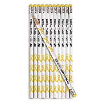 Yellow Ribbon Pencils Imprinted | Fun Impressions