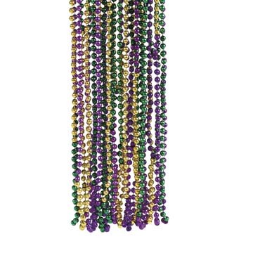 Mardi Gras Tri-color Necklaces | Fun Impressions