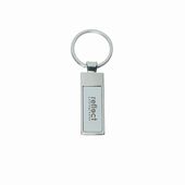 Silver Keychain Rectangle