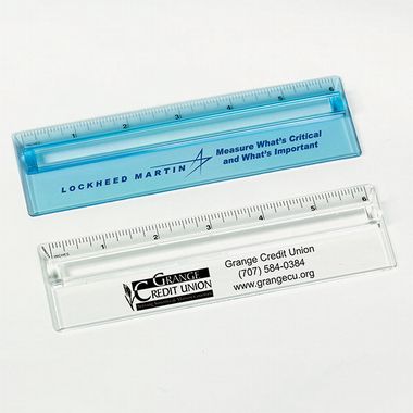 Plastic 6 Inch Ruler With Magnifying Glass