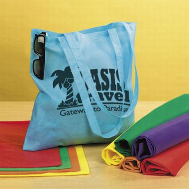 15 1/2" Nonwoven Asst. Color Tote Bags | Fun Impressions