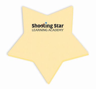 2 3/4" Star 25 Sht Sticky Note Pad | Fun Impressions