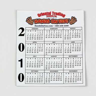 Sm White 20ml Calendar Magnet | Fun Impressions