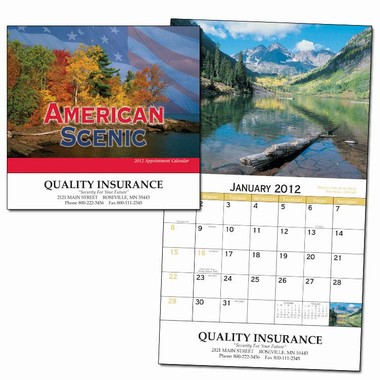 American Scenic Stapled Calendar | Fun Impressions