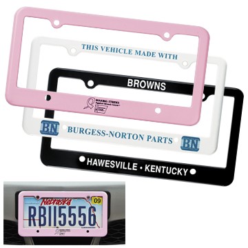 License Plate Frame (Four Hole) - 2D | Fun Impressions