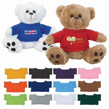 Plush Big Paw Bears with Shirts | Fun Impressions