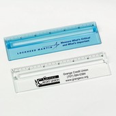 Plastic 6" Ruler with Magnifying Strip