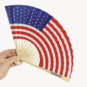 10" Paper American Flag Fan