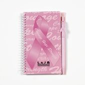 Breast Cancer Awareness Spiral Notebook & Pen Set