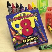 8 Pc Crayons Super Size Imprinted