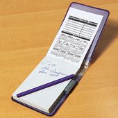 Hard Cover Memo Book with Pen - 100 Pgs