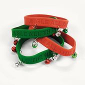 Jingle Holiday Sayings Bracelets - Bulk