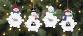 Resin Snowmen Ornaments