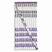 Purple Ribbon Pencils