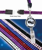 Bling Lanyard with Rectractable Badge Holder